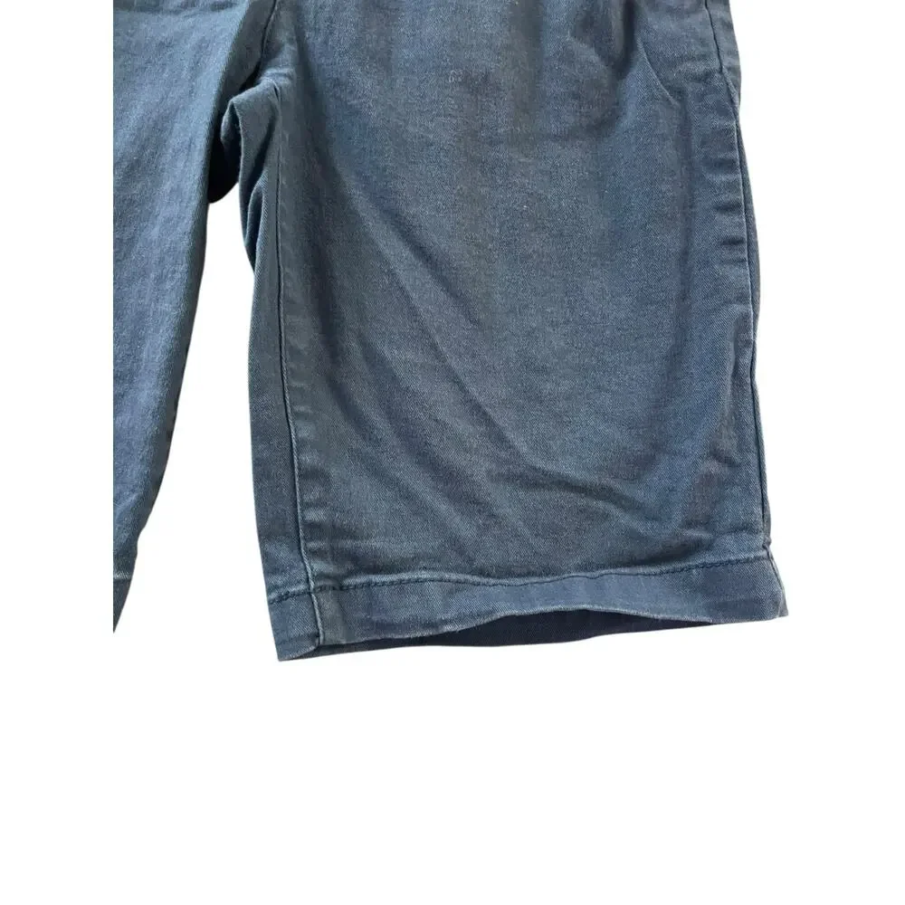 Old Navy Boys Navy Blue Flat Front School Uniform Chino Shorts Youth Size 10